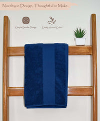 Rangoli Hygra Earthly Egyption Cotton 610 GSM Plush Oversized Bath Sheet (90 x 180 cm)