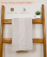 Rangoli Hygra Earthly Egyption Cotton 610 GSM Plush Oversized Bath Sheet (90 x 180 cm)