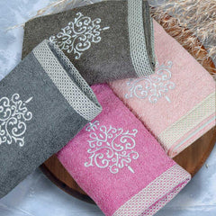 Royal Bamboo 500 GSM Hand Towels Set of 4, Multicolor | 100% Bamboo, Ultra Soft, Highly Absorbent Eco-Friendly Towels