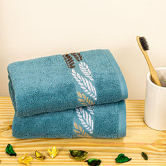 Rangoli Morgan 470 GSM 100% Cotton Towel Set of 3 (1 Bath & 2 Hand )