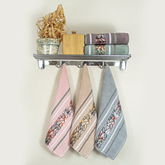 Oriental 450 GSM Hand Towel Set Of 5 | Ultra Soft & Highly Absorbent Towels