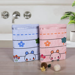 Rangoli 100% Cotton Baby Bath Towel Set of 2 | Extra Soft, Skin Friendly Washcloths for Infants