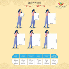 Rangoli Kids Printed Cotton Bath Towel Set of 2 (Tractor Design) | Size (60x120 Cm) | Anti-Bacterial, Ultra Soft Towels for Girls and Boys