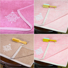 Royal Bamboo 500 GSM Hand Towels Set of 4, Multicolor | 100% Bamboo, Ultra Soft, Highly Absorbent Eco-Friendly Towels - Rangoli