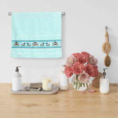 Royal Designed Rajvanshi 440 GSM Cotton Set of 2 Hand Towels - Rangoli