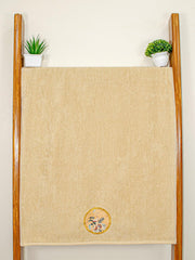 Prima Dream 100% Cotton Towel Set of 4 (Applique Embroidery), 450 GSM