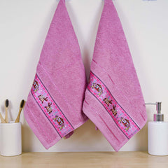 Royal Designed Rajvanshi 440 GSM Cotton Set of 2 Hand Towels - Rangoli