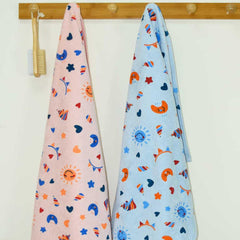 Rangoli Kids Unicorn Printed Cotton Bath Towel | Anti-Bacterial, Ultra Soft Towels for Girls and Boys, Pack of 2