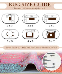 Rangoli Geometrical Design Anti Skid Carpet - Rangoli