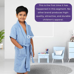 Rangoli Kids Mini Noble Cotton Bathrobe 400 GSM for Girl and Boys