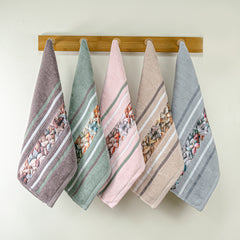 Oriental 450 GSM Hand Towel Set Of 5 | Ultra Soft & Highly Absorbent Towels