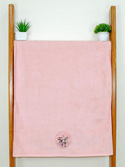 Prima Dream 100% Cotton Towel Set of 4 (Applique Embroidery), 450 GSM