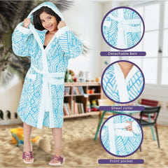 Rangoli Kids Jacquard Cotton Bathrobes for Girls and Boys , 400GSM