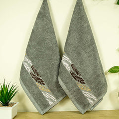 Rangoli Morgan 470 GSM 100% Cotton Towel Set of 4 (2 Bath & 2 Hand )