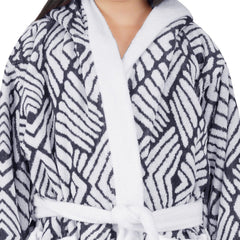 Rangoli Kids Jacquard Cotton Bathrobes for Girls and Boys , 400GSM