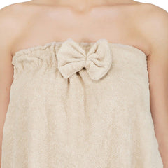 Rangoli Women Cotton Body Wrap Bath Towel With Shower Cap