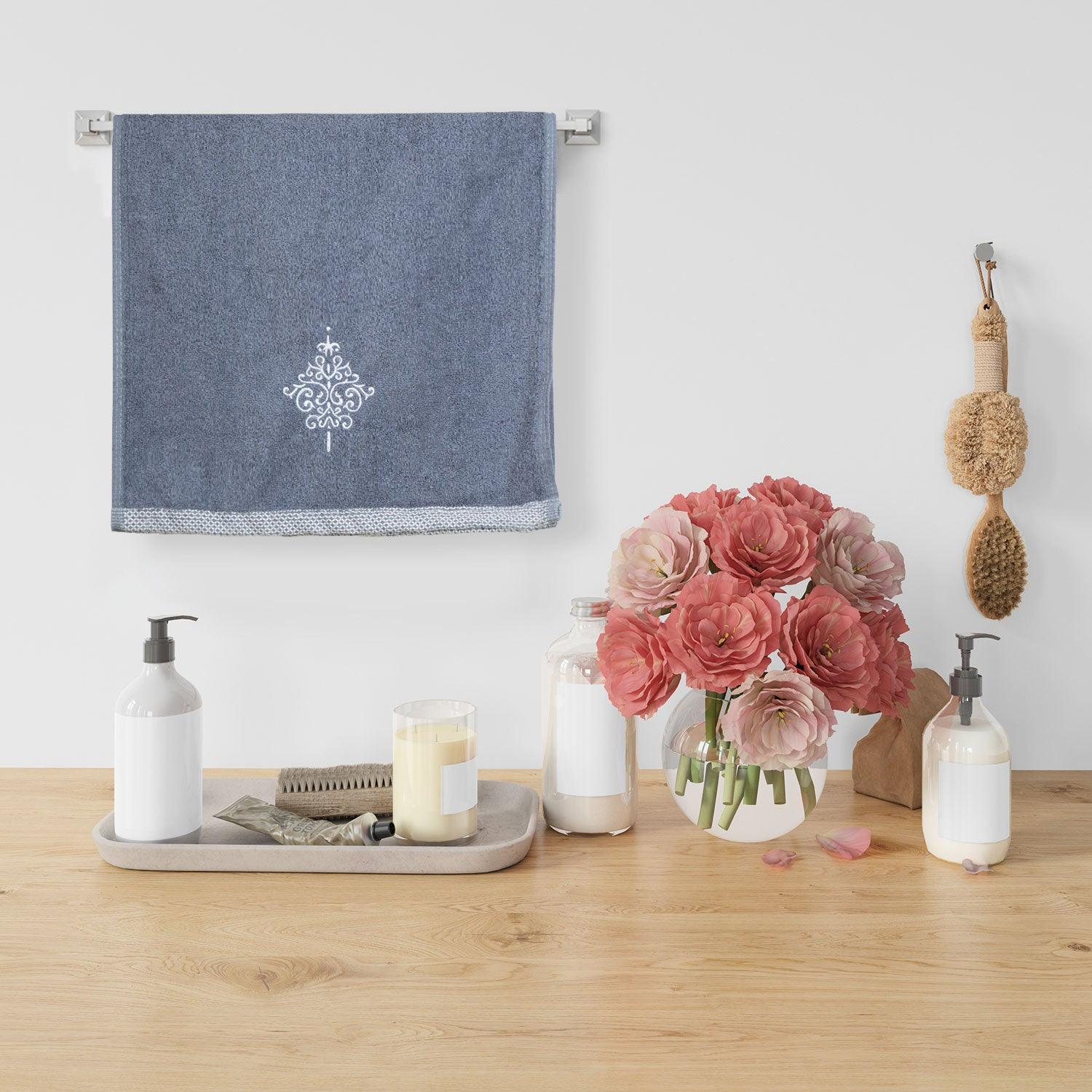 Royal Bamboo 500 GSM Hand Towels | 100% Bamboo, Ultra Soft, Highly Absorbent Eco-Friendly Towels - Rangoli