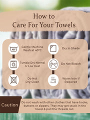 Rangoli Lira Check 100% Cotton Bath Towel set of 1, 450 GSM (147L X 72W)