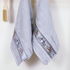 Royal Designed Rajvanshi 440 GSM Cotton Set of 2 Hand Towels - Rangoli