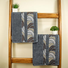 Rangoli Morgan 470 GSM 100% Cotton Towel Set of 4 (2 Bath & 2 Hand )