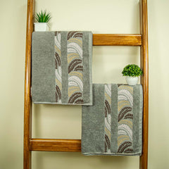 Rangoli Morgan 470 GSM 100% Cotton Towel Set of 4 (2 Bath & 2 Hand )