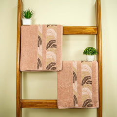 Rangoli Morgan 470 GSM 100% Cotton Towel Set of 3 (1 Bath & 2 Hand )