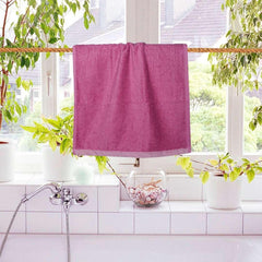500 GSM Bamboo Hand Towel Set Of 2 - Purple | Ultra Soft & Highly Absorbent Towels - Rangoli