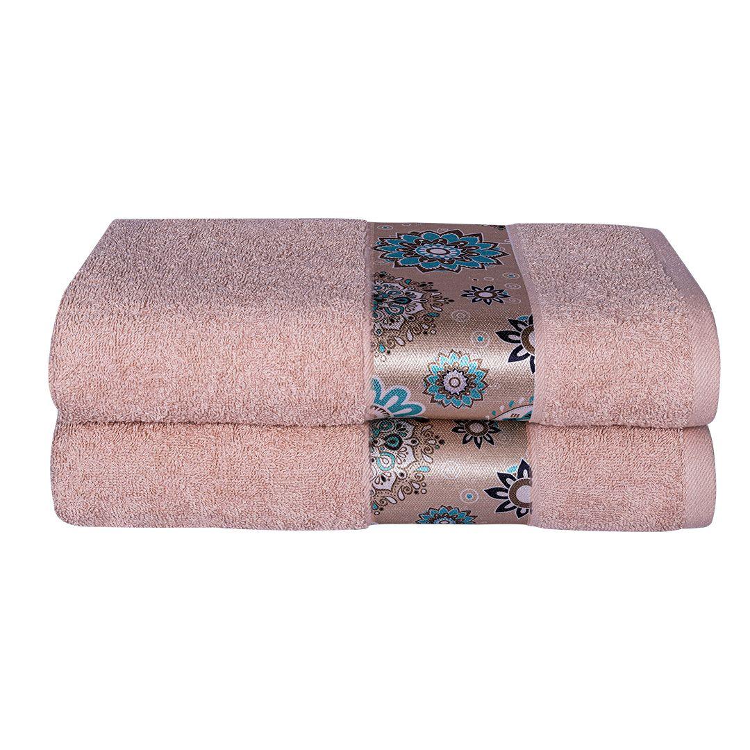Century 450 GSM Bath Towel Set of 2 - Light Beige