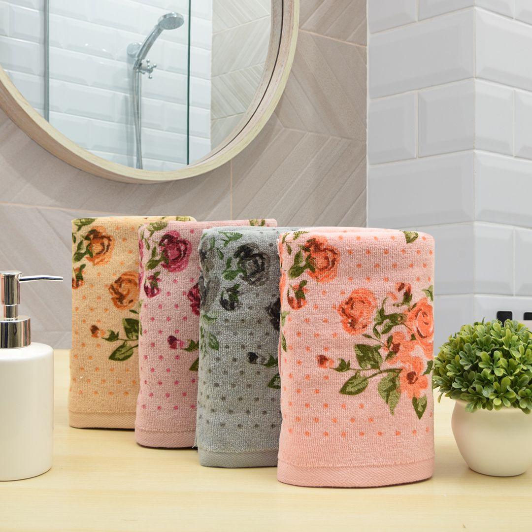 Blossom 450 GSM Cotton Bath Towel Set of 4