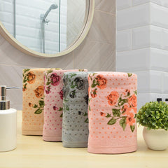 Blossom 450 GSM Cotton Bath Towel Set of 4