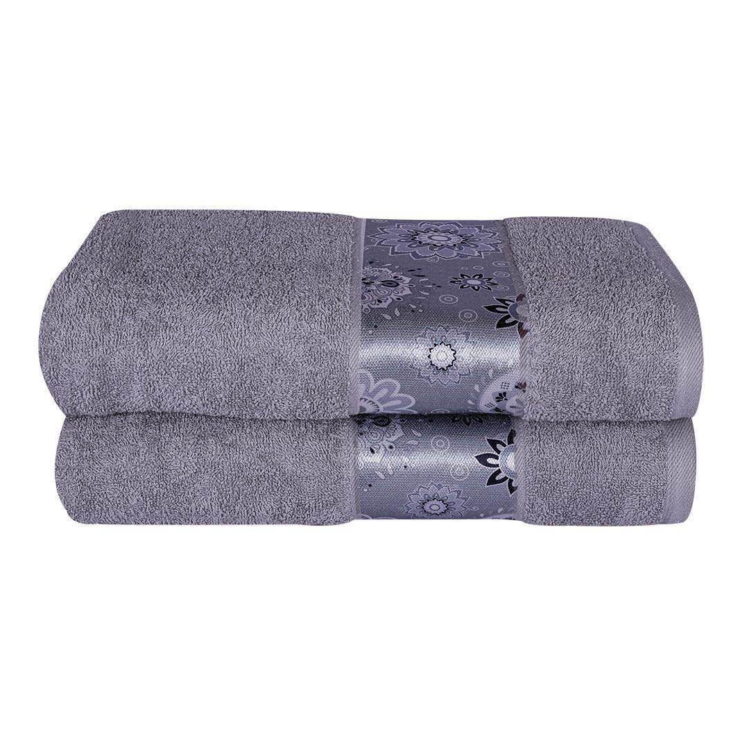 Century 450 GSM Bath Towel Set of 2 - Grey