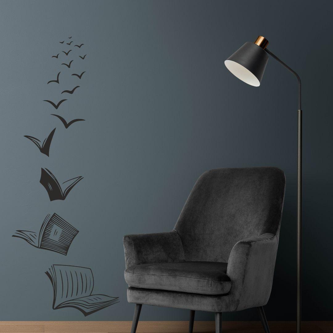 Book of ideas Wall Sticker (PVC Vinyl, 100 cm x 40 cm, Self-adhesive) - Rangoli