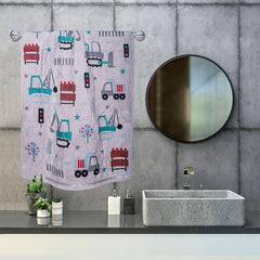 Kid Cotton Towel Set of 2 - Light Peach and Light Blue