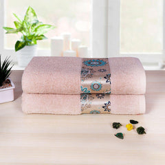 Century 450 GSM Bath Towel Set of 2 - Light Beige