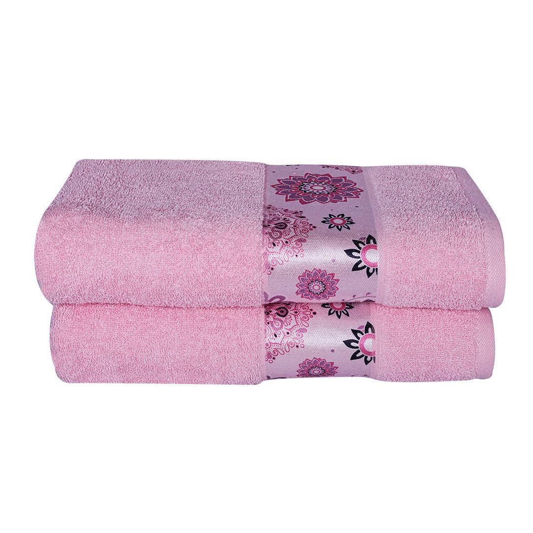 Century 450 GSM Bath Towel Set of 2 - Pink