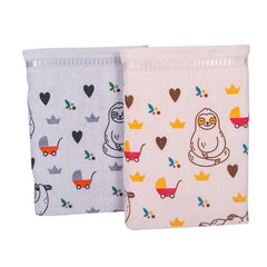 450 GSM Natural Cotton Baby Bath Towel Set of 2 (50x90 Cm)