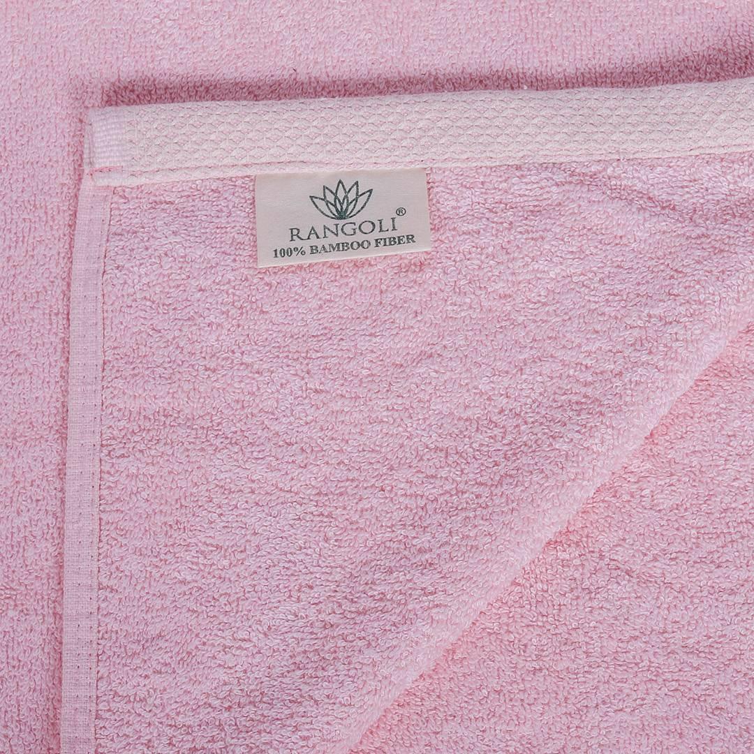 Pink Bamboo Towel Lebel