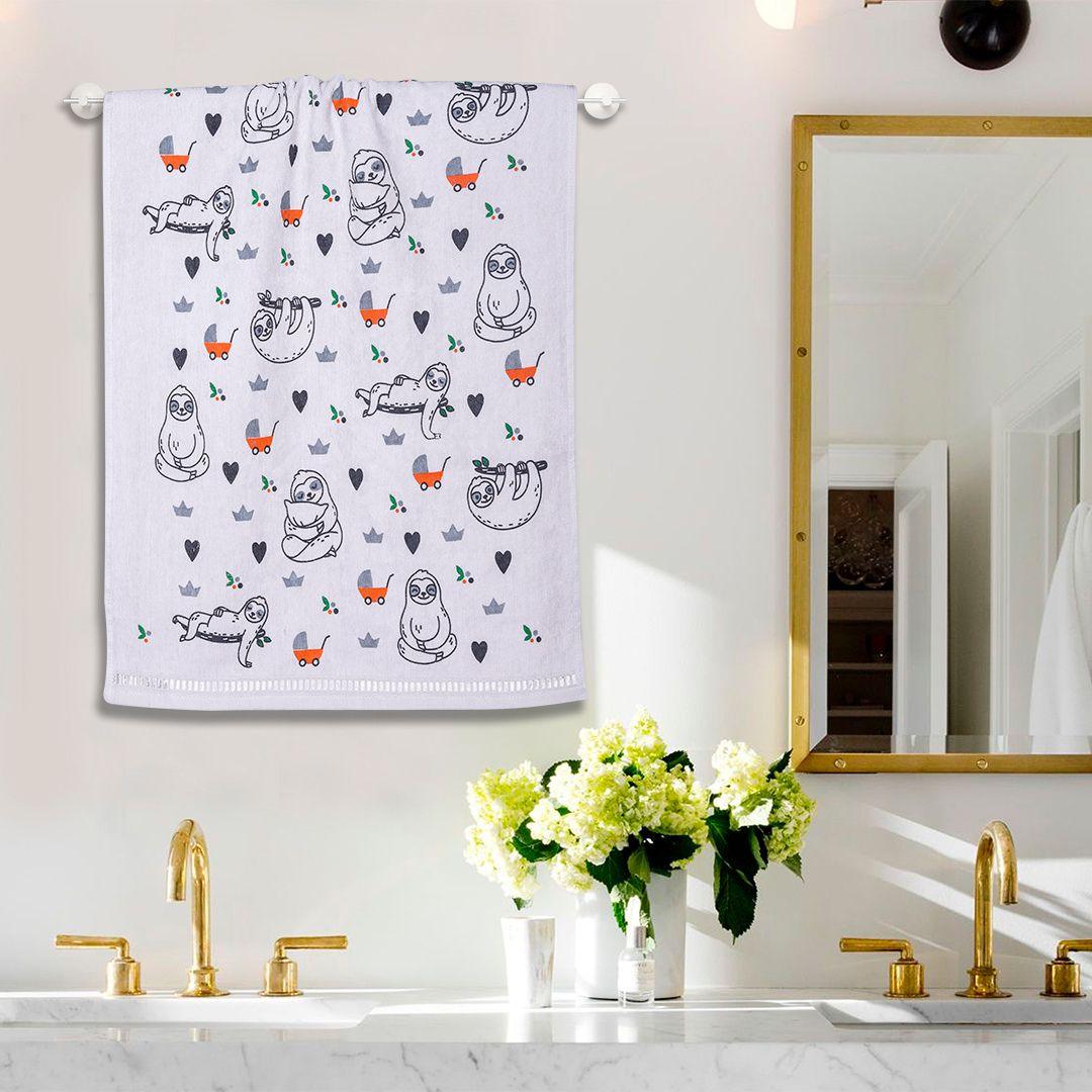 450 GSM Natural Cotton Baby Bath Towel Set of 2 (50x90 Cm)