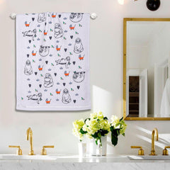 450 GSM Natural Cotton Baby Bath Towel Set of 2 (50x90 Cm)