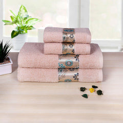 Century 450 GSM Cotton Towel Set of 4 - Light Beige