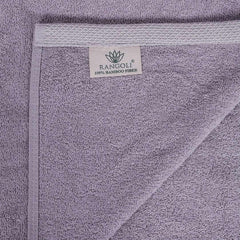 500 GSM Bamboo Hand Towel Set Of 2 - Grey | Ultra Soft & Highly Absorbent Towels - Rangoli