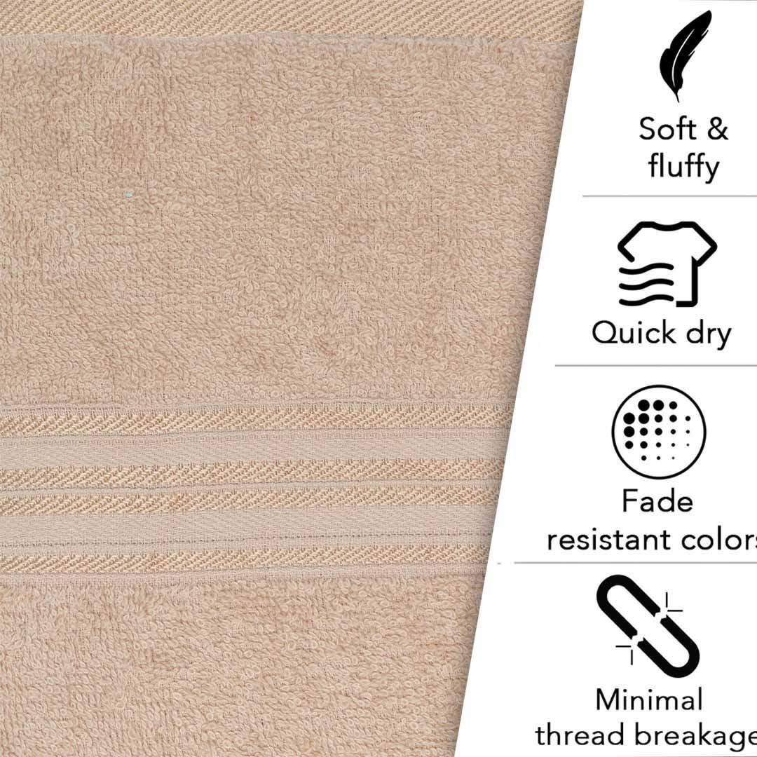 Super Comfy 100% Cotton Bath Towel | Ultra Soft, Lightweight and Quick Drying Towels - Rangoli